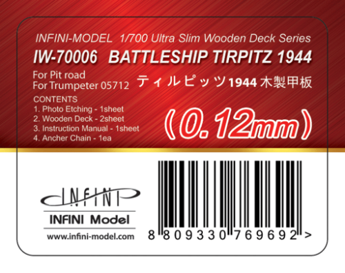 IW-70006 Tirpitzi  for Pit road,Trumpeter 05712