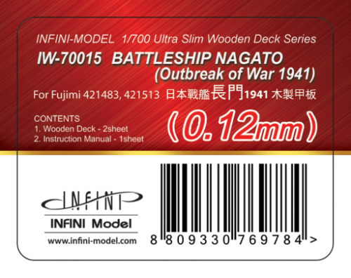IW-70015 Nagato 1941  for Fujimi 421483, 421513