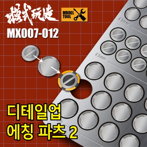 MX007~012) Model Complete Minus Round Mold Etched Parts 2