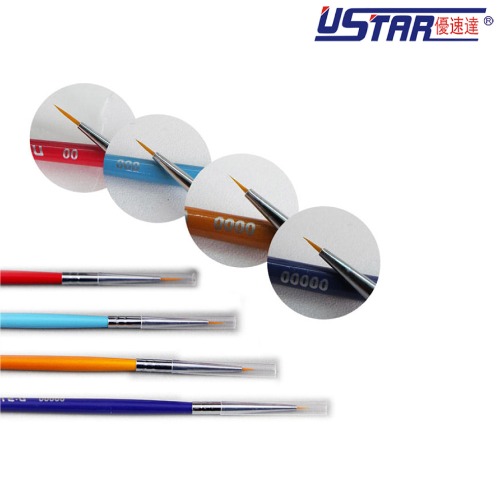 Eustar 90026) Art brush painting brushes 4 types set